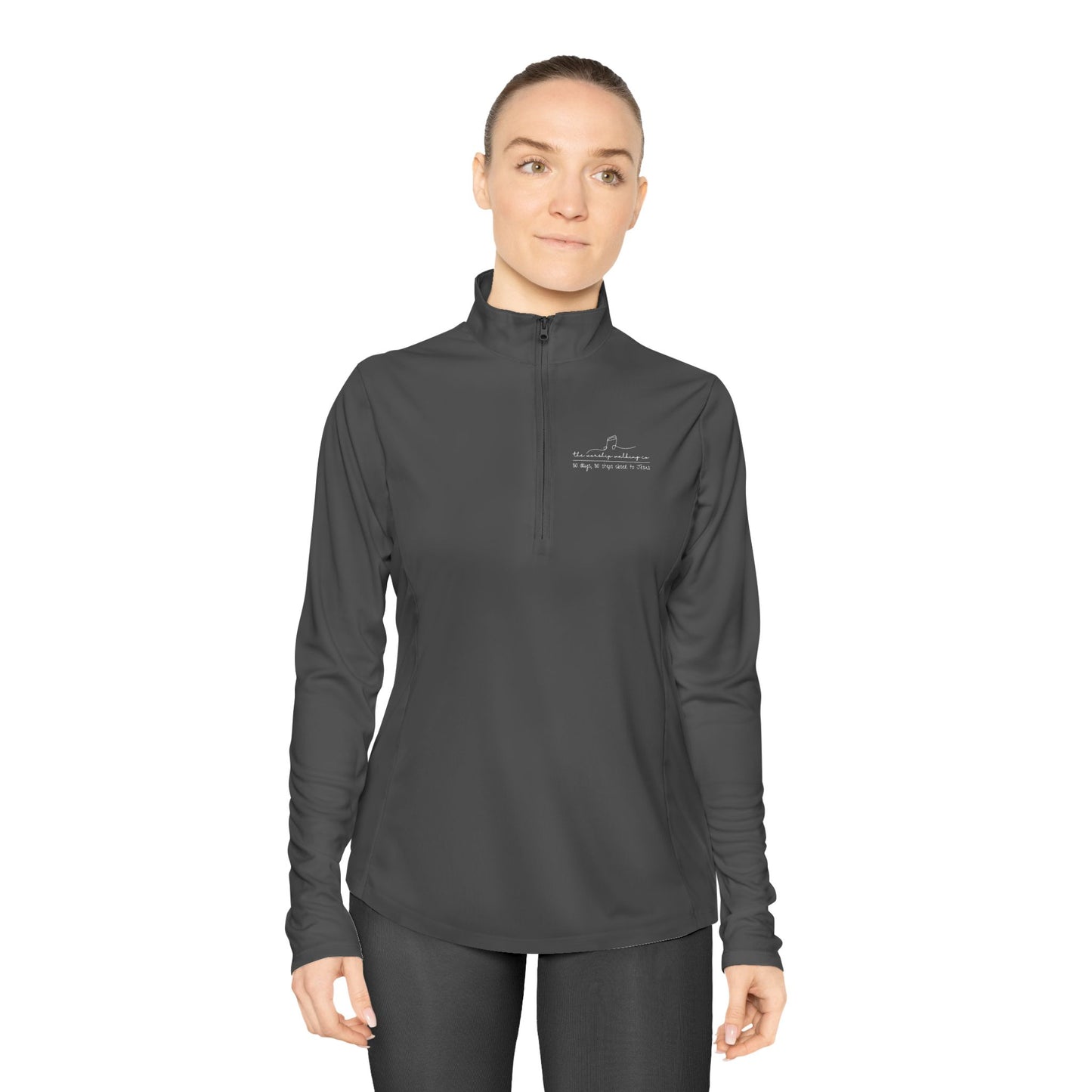 Worship Walking “30 Days, 30 Steps Closer to Jesus”, Ladies Quarter-Zip Pullover