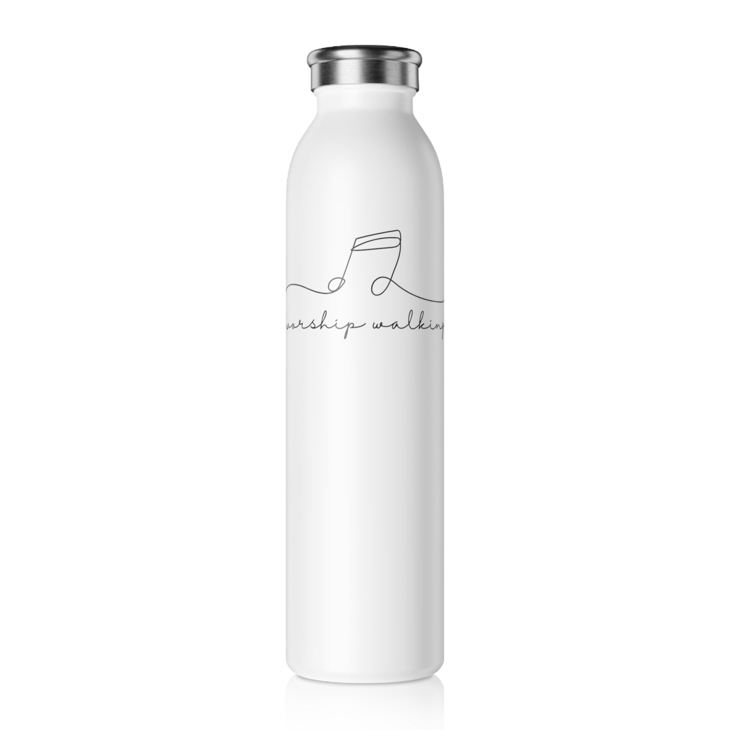 The Worship Walking Co Slim Water Bottle - Stay Hydrated, Stay Inspired
