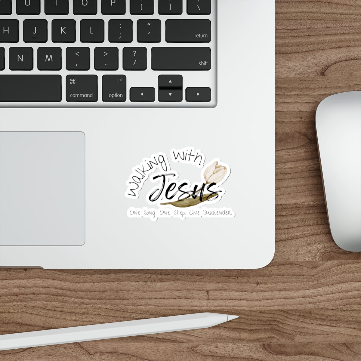 Walking With Jesus Die-Cut Stickers for Faith & Positivity, Perfect for Journals, Laptops, or Water bottles