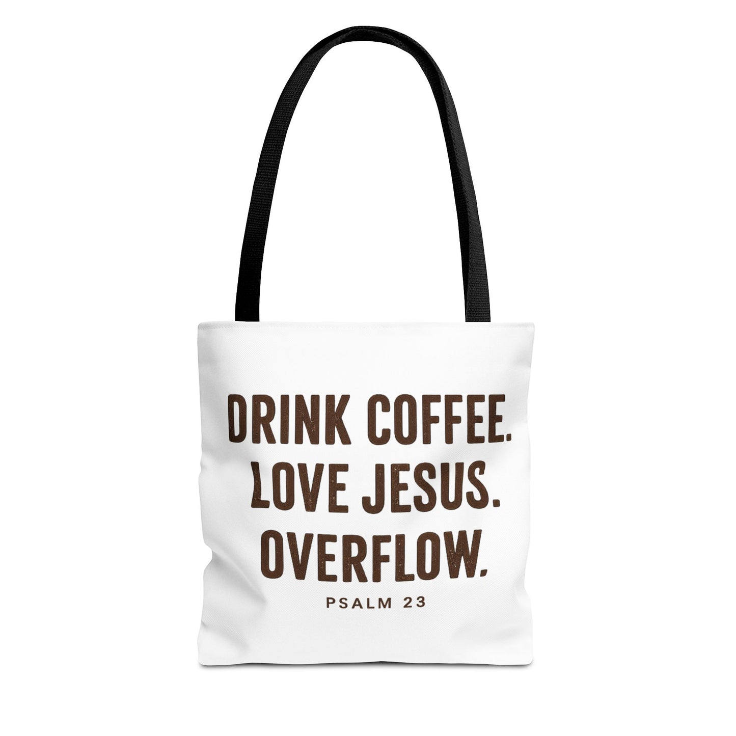 Book Bag - Drink Coffee, Love Jesus, Overflow