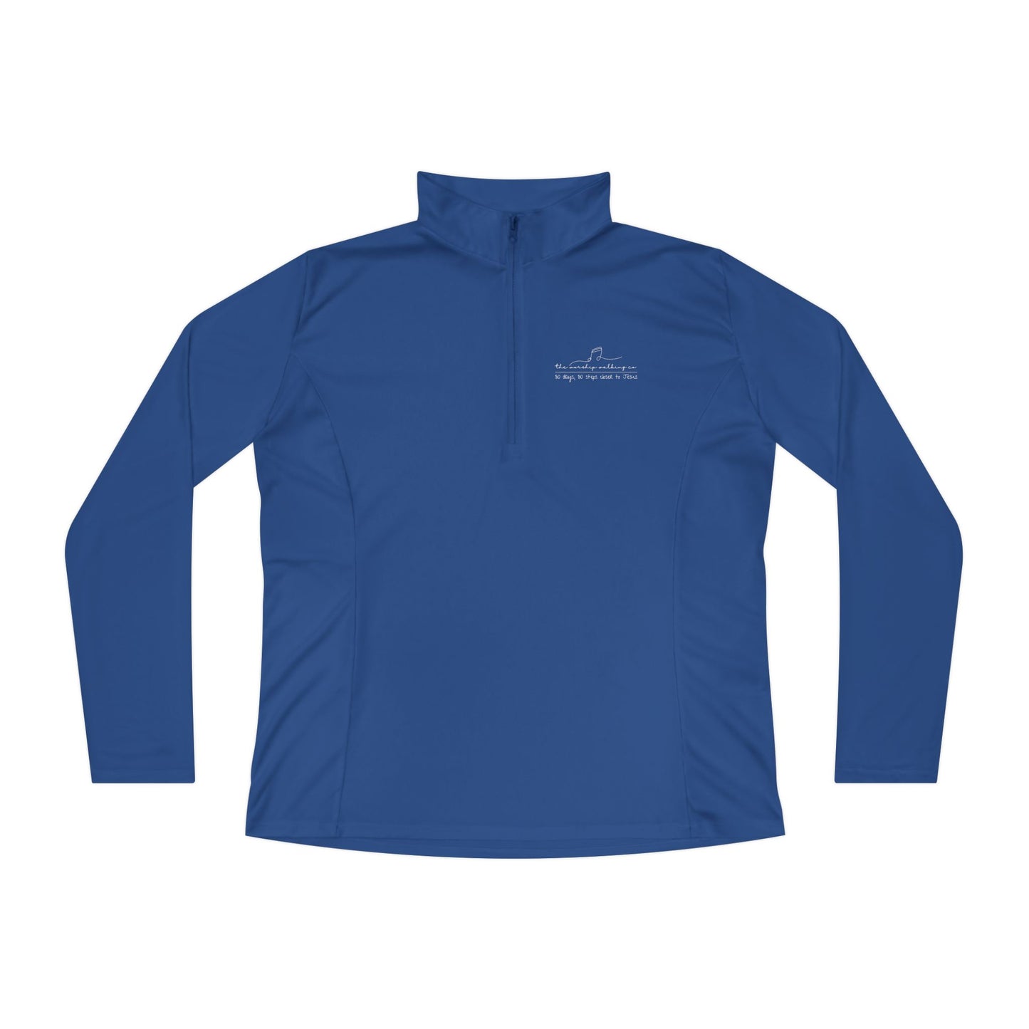 Worship Walking “30 Days, 30 Steps Closer to Jesus”, Ladies Quarter-Zip Pullover
