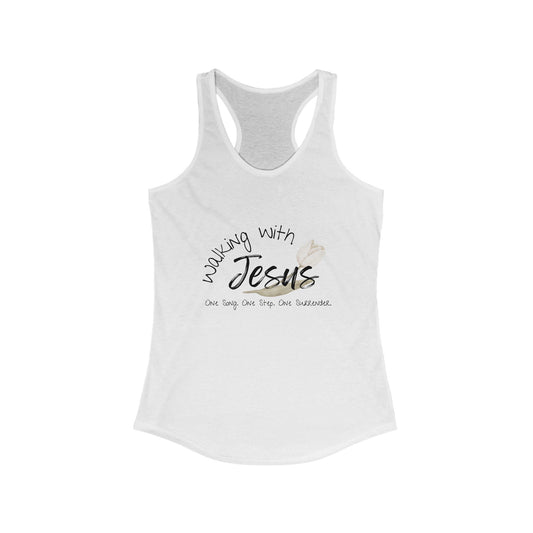 Worship Walking with Jesus, "One Song, One Step, One Surrender", Racerback Tank