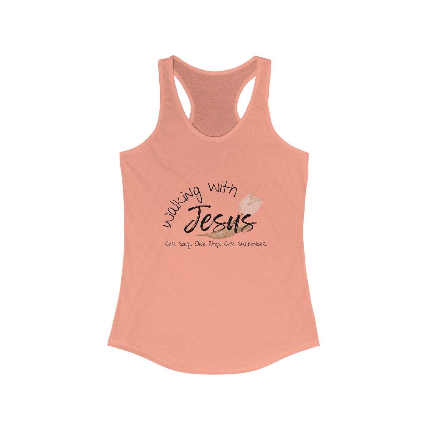 Worship Walking with Jesus, "One Song, One Step, One Surrender", Racerback Tank