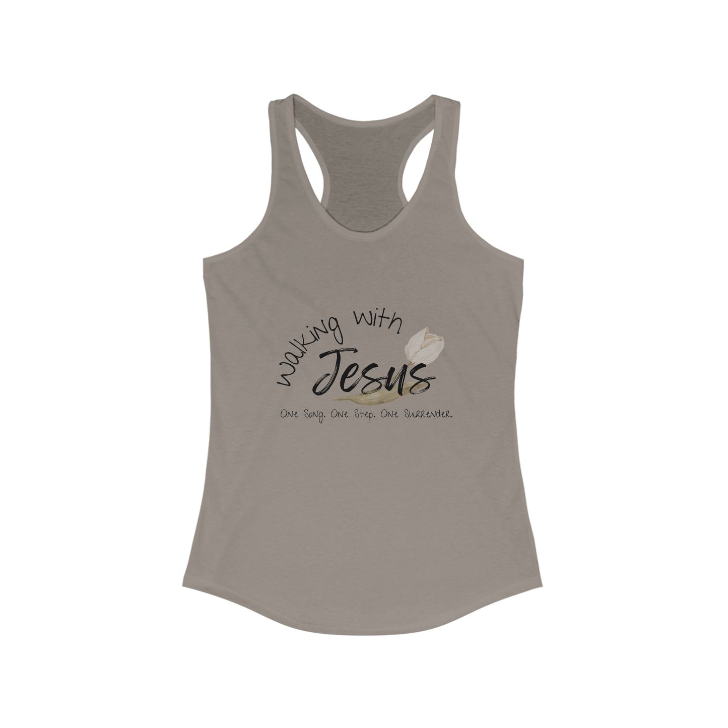 Worship Walking with Jesus, "One Song, One Step, One Surrender", Racerback Tank