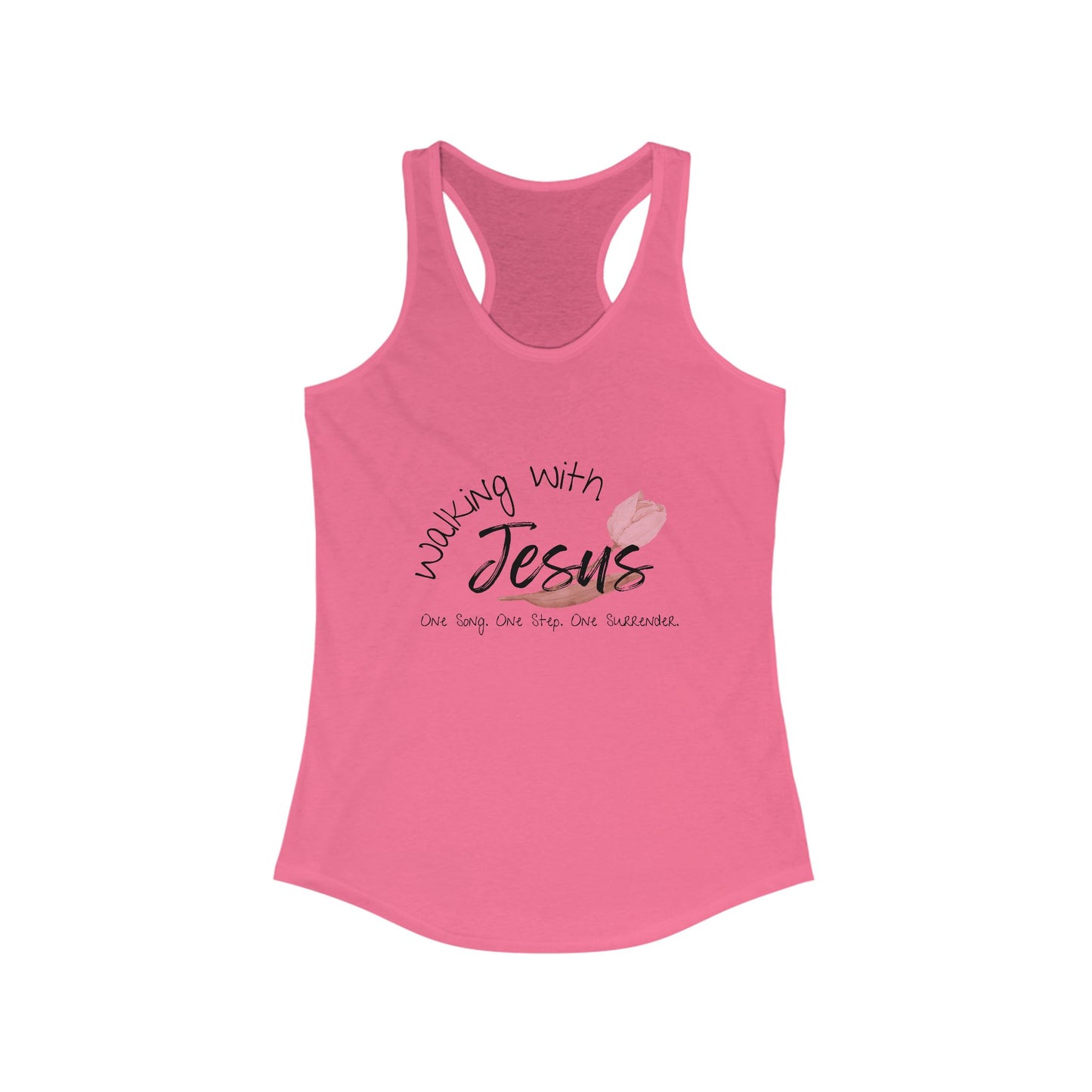 Worship Walking with Jesus, "One Song, One Step, One Surrender", Racerback Tank