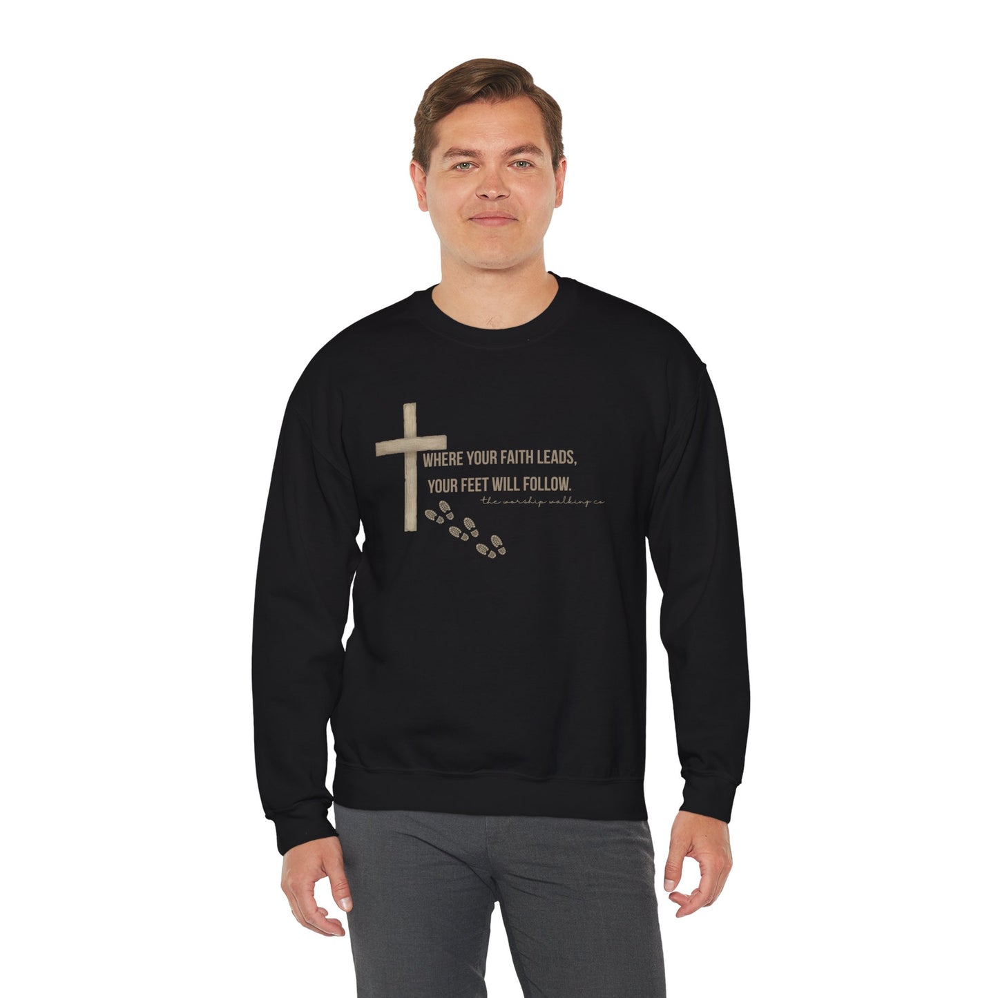 Worship Walking “Where Your Faith Leads”, Unisex Sweatshirt