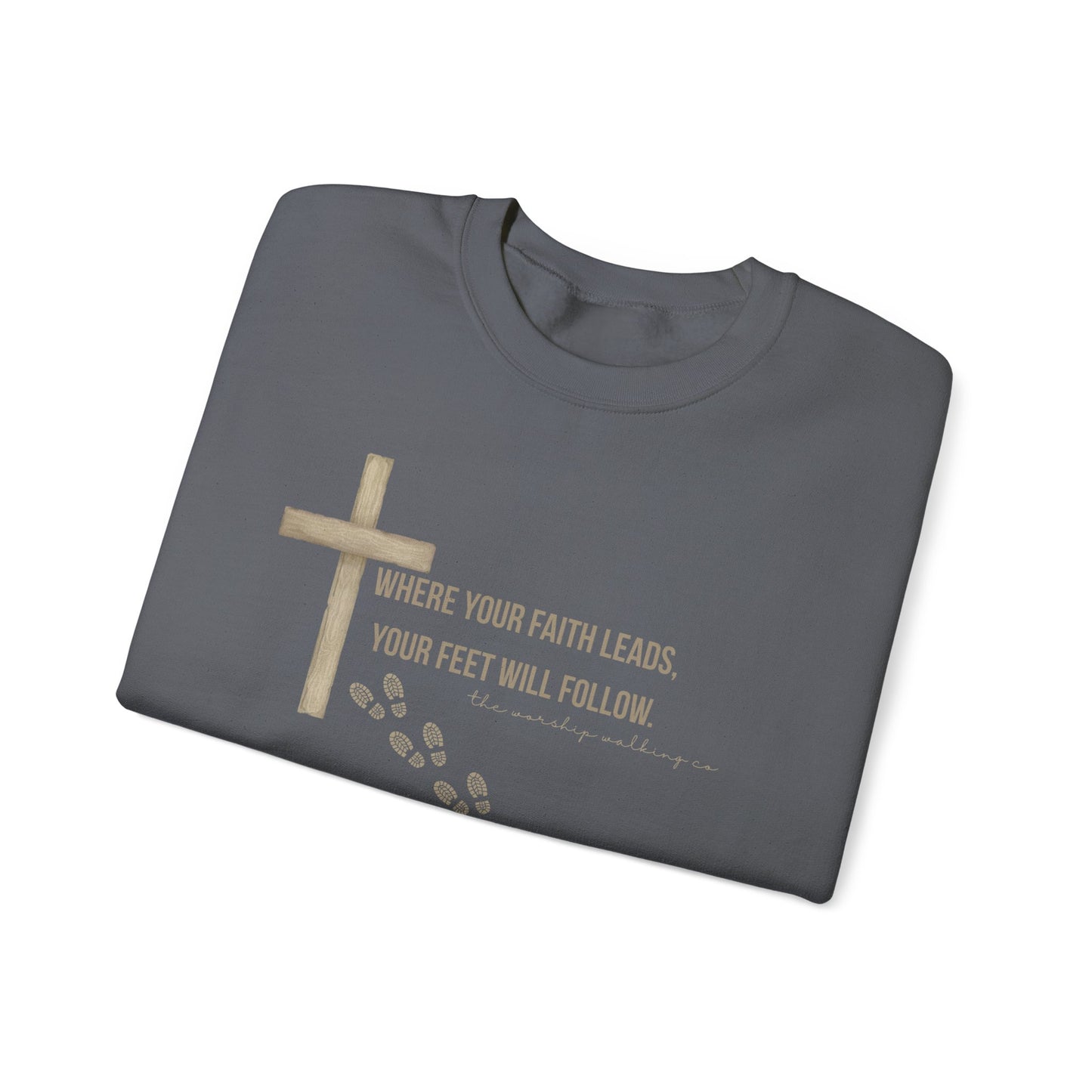 Worship Walking “Where Your Faith Leads”, Unisex Sweatshirt