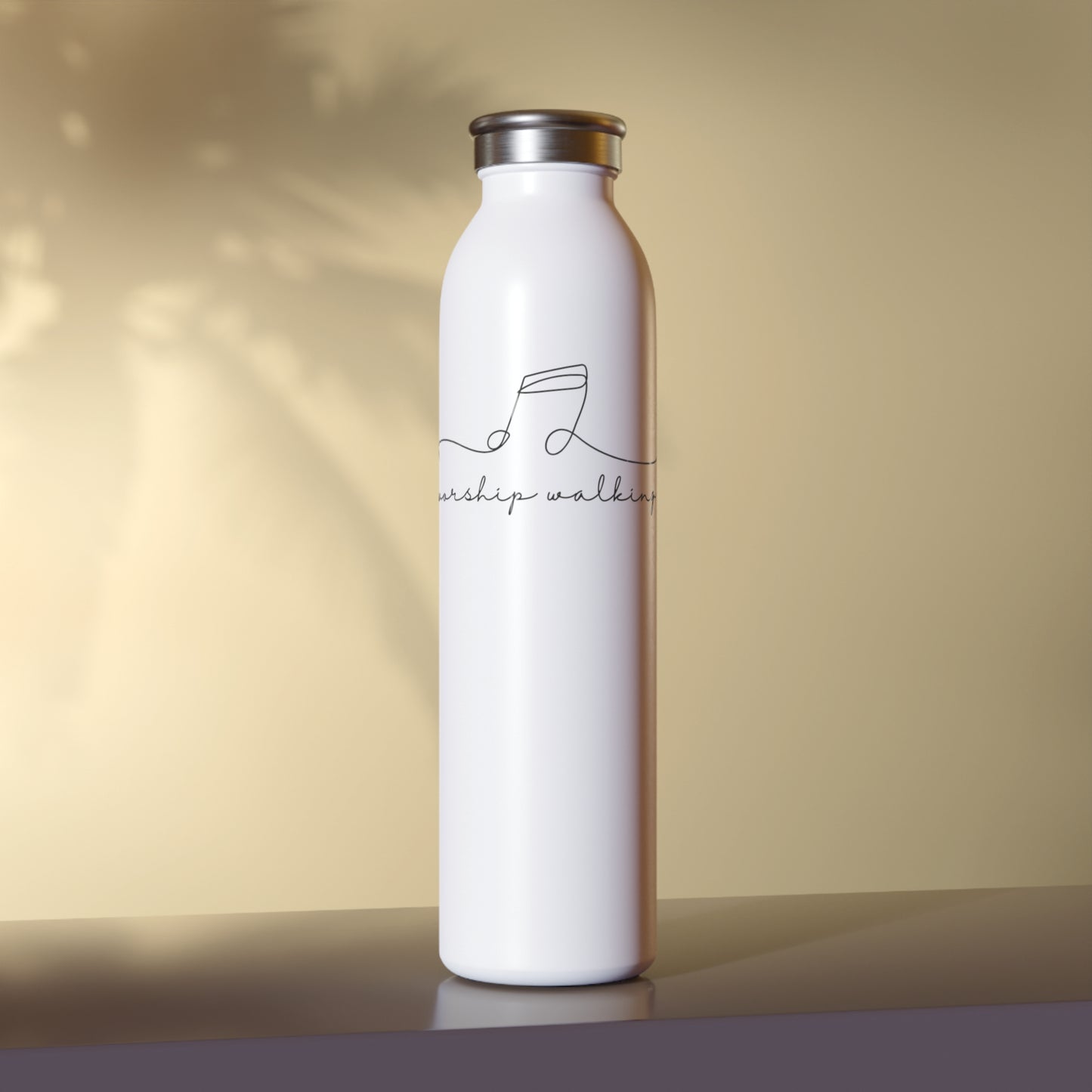 The Worship Walking Co Slim Water Bottle - Stay Hydrated, Stay Inspired