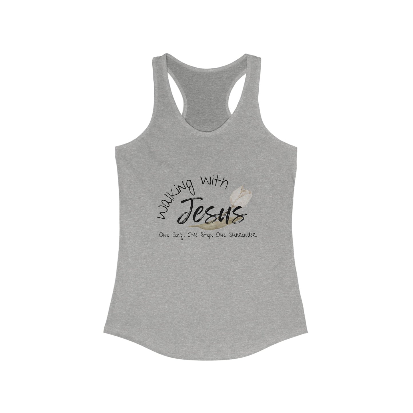 Worship Walking with Jesus, "One Song, One Step, One Surrender", Racerback Tank